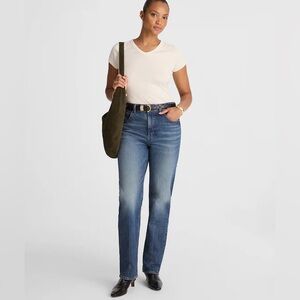 Madewell Curvy Longline Straight Leg Jeans NWT